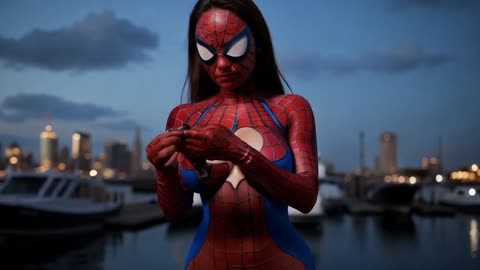 Batman and Spider-Woman in New York City Panavision 70 _ 4K UPSCALED 