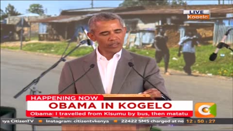Obama Admits He's a Foreigner: I Was The First Sitting President To Come From Kenya
