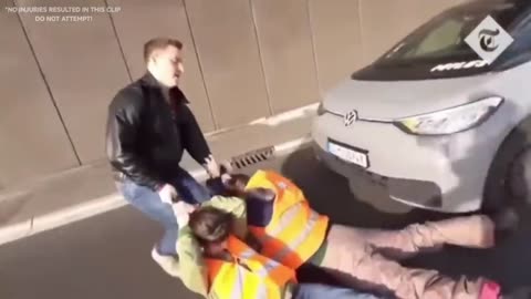 When vehicles don't stop for protesters