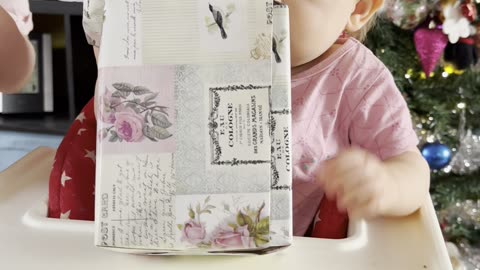 Big Sister Cornelia Helps Baby Kayla Open Presents 🥹🎁