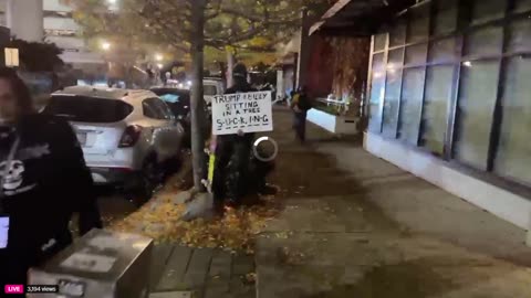 Portland Zionist Open Borders ICE protest 11/14/25