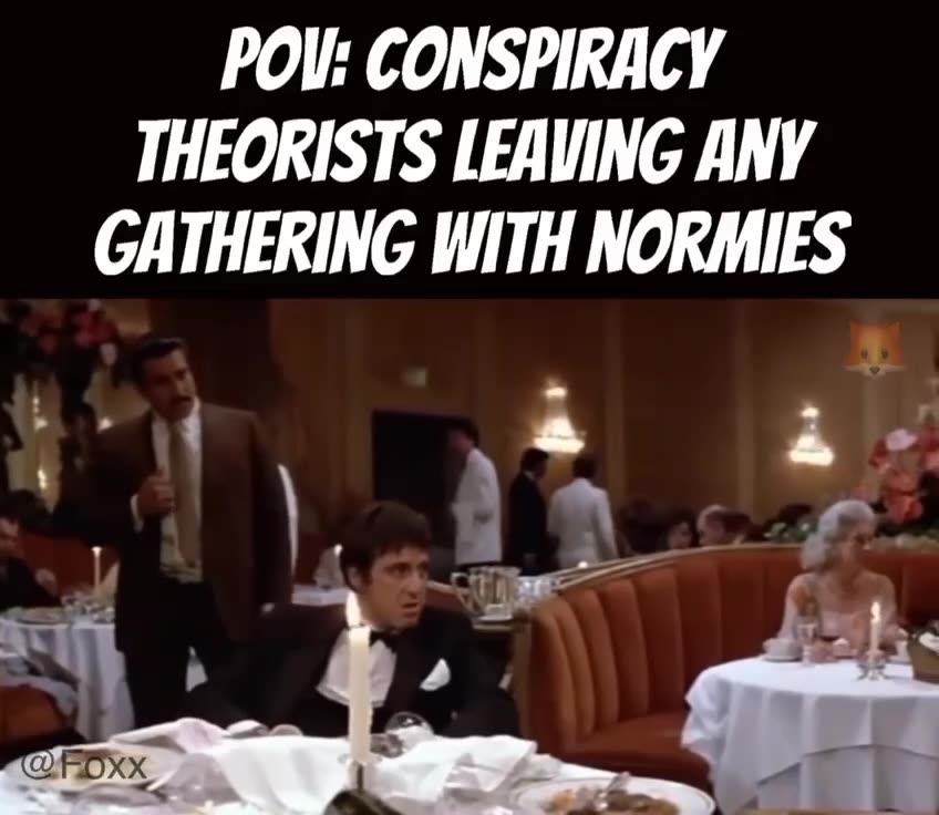 POV - Conspiracy Theorists Leaving any Gathering with Normies