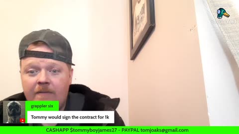 10/26/25 Tommy James VOD: "Just ot off. Let's go LIVE"