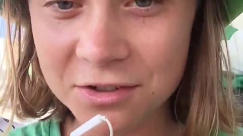 Greta cries and plays the victim card: "Israel is attacking us!"