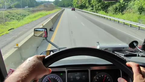 Trucker Drives in the Left Lane