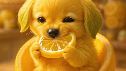 Puppy vs. Lemon 😂🐾 Cutest Sour Reaction