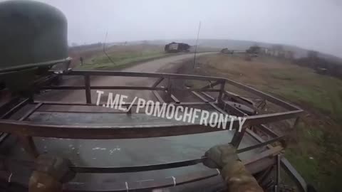 Dropping off the Russian soldiers at the front 😎