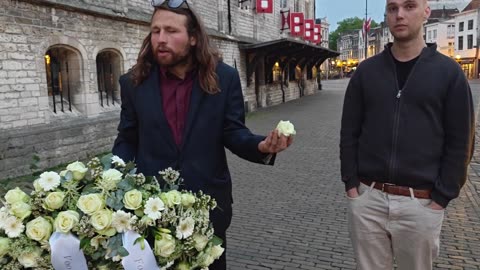 Europese Dodenherdenking (einde WO2) in Gouda