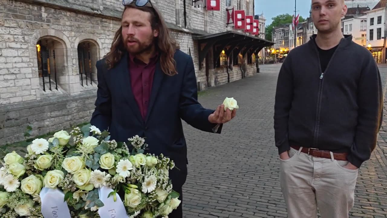 Europese Dodenherdenking (einde WO2) in Gouda