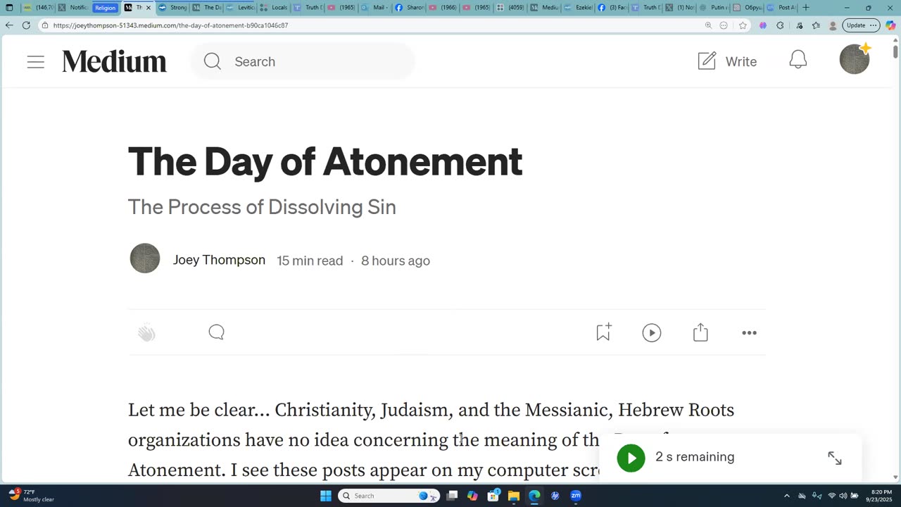 The Meaning of the Day of Atonement