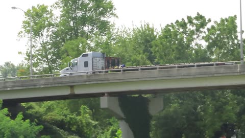 Semi-Truck watching in Bellevue, Ohio