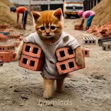 Poor Cat Was Laughed Earns Money to Buy a School Uniform _hmminds(720P_60FPS)