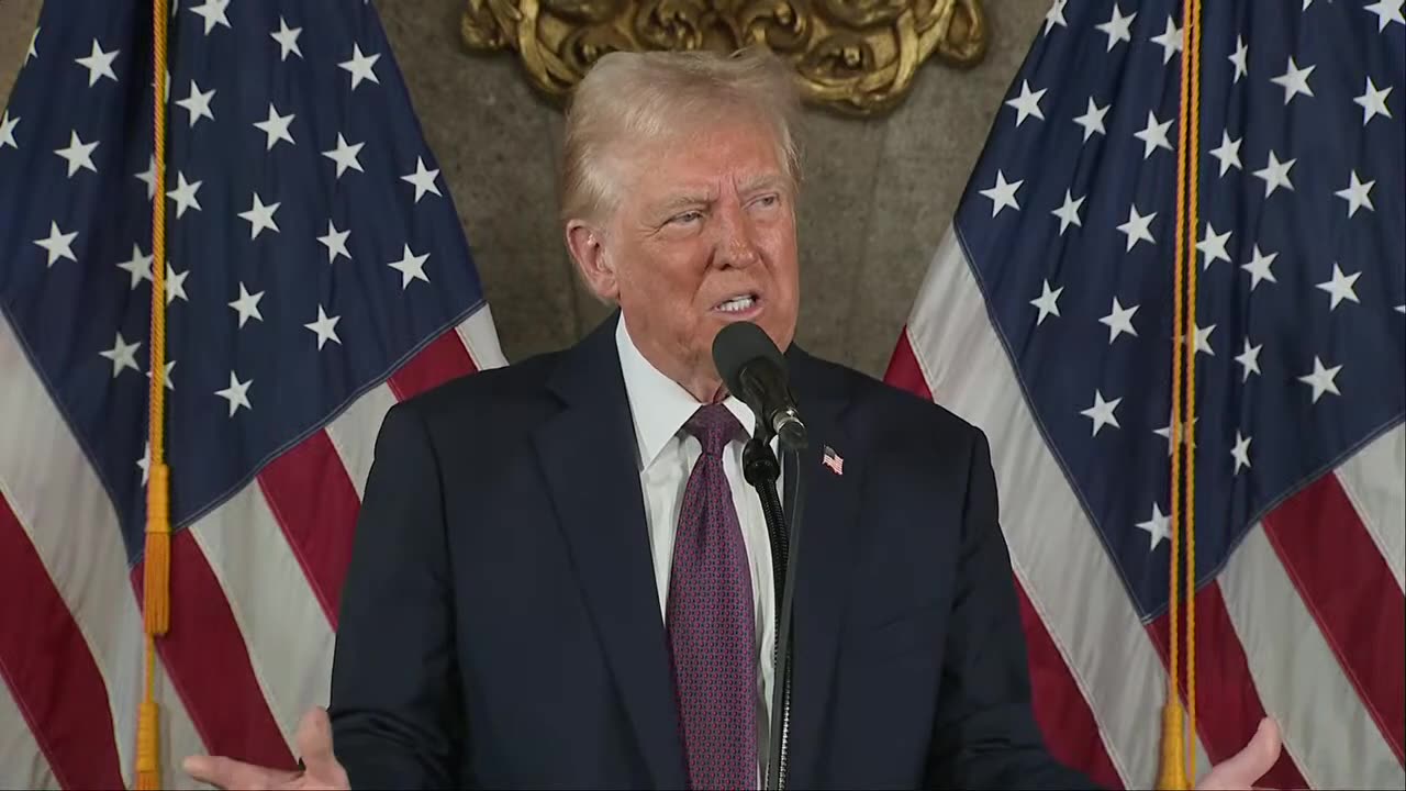 Trump holds a press conference at Mar-a-Lago