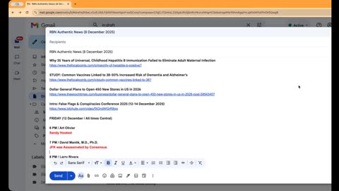 RBN Authentic News (8 December 2025)