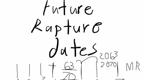 Future rapture dates