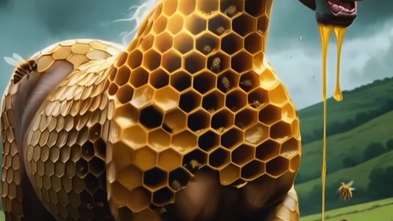 Horse Attacked by Honeycomb | Shocking Real Animal Reaction
