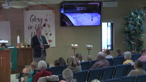 October 12, 2025 Sermon at Lamb of God - Isaiah 42:1-4; John 13:1-7
