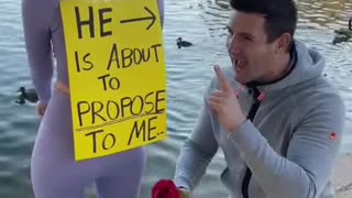 Surprise proposal at park