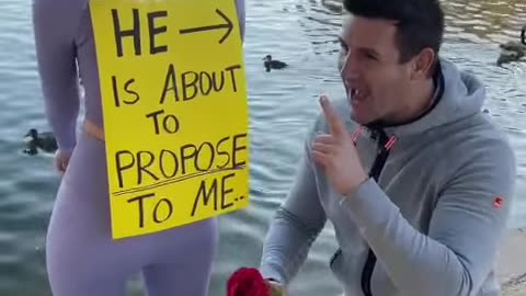 Surprise proposal at park