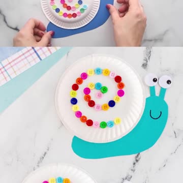 Paper Plate Snail