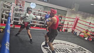 Joey sparring Mark 10/1/25