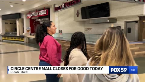 December 31, 2025 - People Get One Last Look at Circle Centre Mall in Indianapolis