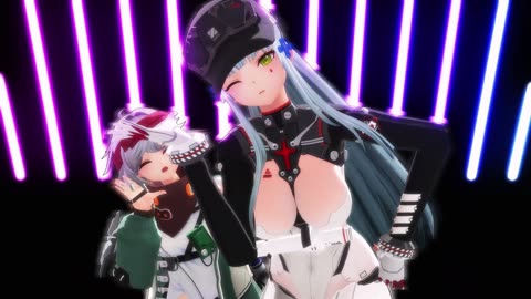 MMD KissKitsune GirlsFrontline2 Clukay Mishty