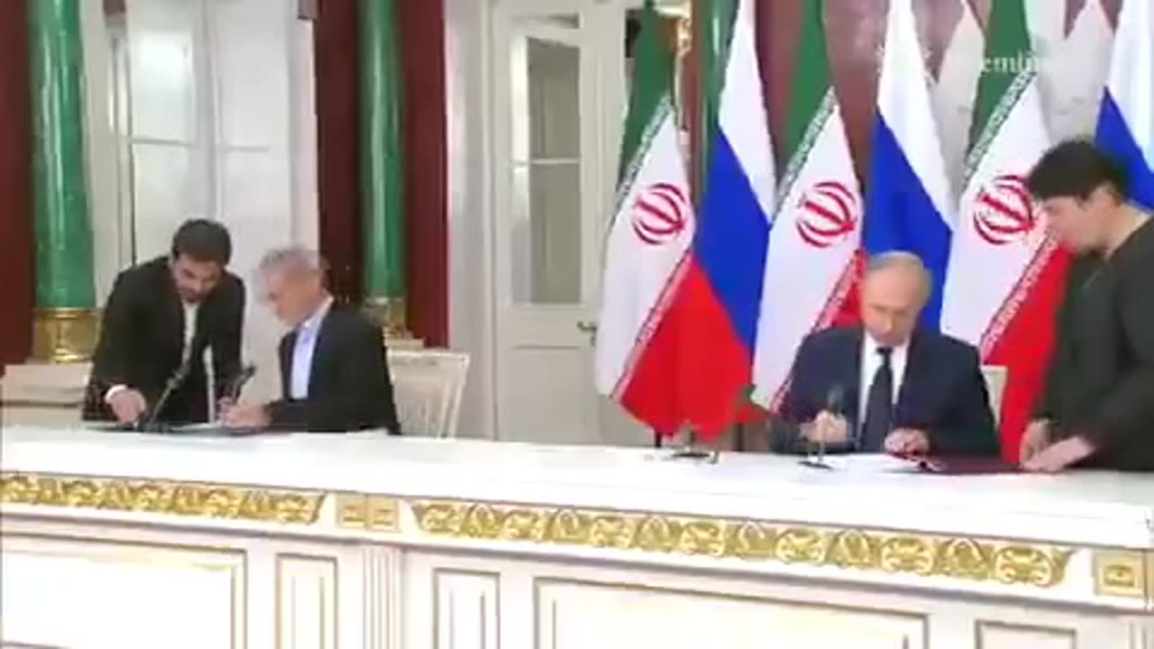 JUST IN- 🇷🇺🇮🇷 Russia and Iran officially sign 20-year Agreement