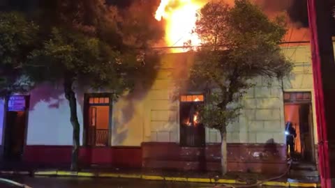 INCENDIO EN CENTRO LA SERENA