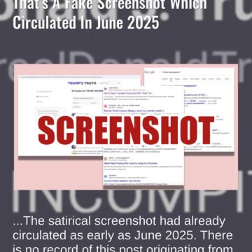 Fact Check: Donald Trump Did NOT Post "I'm Not Incompitent!!!!" -- That's A Fake Screenshot