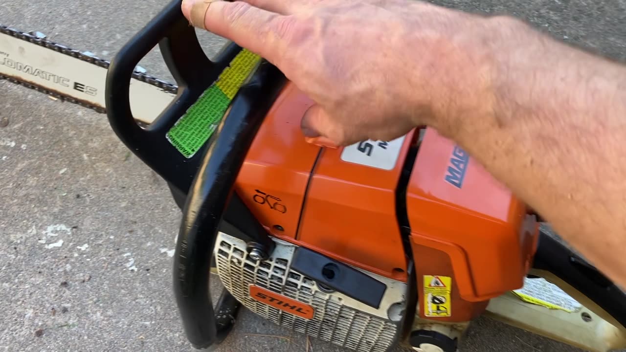 STIHL MS440 test cut