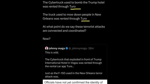 The cybertruck bomb & the truck used in New Orleans are connected