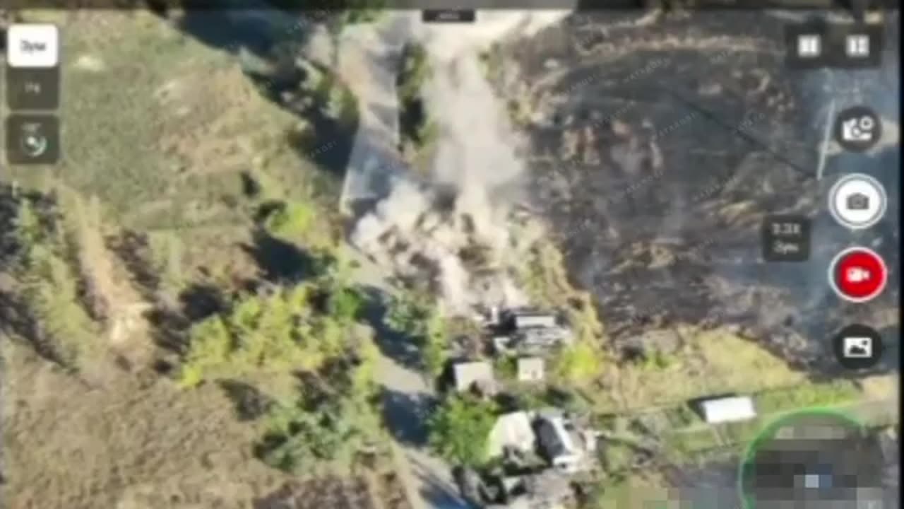 Ukrainian drone struck Russian soldiers in Donetsk region with huge munitions.