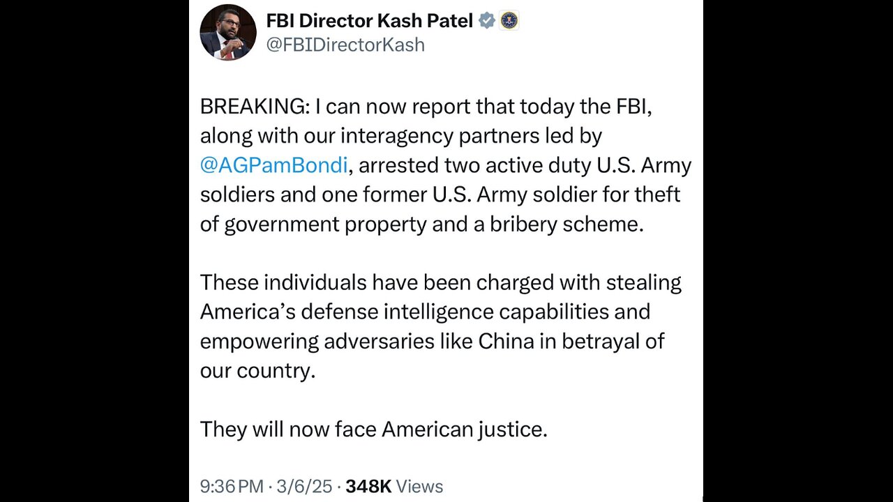 FBI DirectorKash has his hands full. The “stroll” of this SOB is only equal to the arrogant