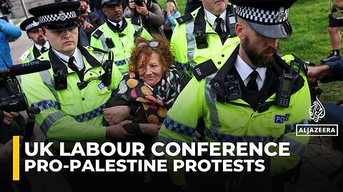 Pro-Palestine protesters arrested in Liverpool as UK Labour Party conference begins