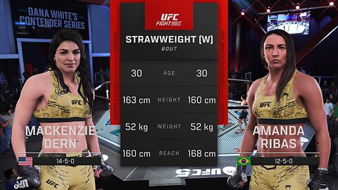 Mackenzie Dern Vs Amanda Ribas UFC Fight Night Women's Strawweight Prediction