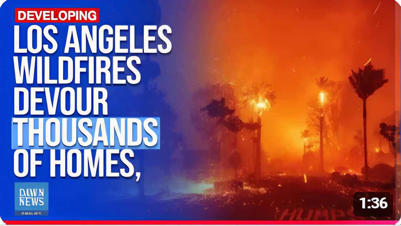 Los Angeles Wildfires Devour Thousands Of Homes, Death Toll Rises To 10 | Dawn News English