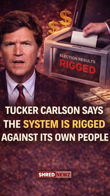 🚨 TUCKER CARLSON SAYS THE SYSTEM IS RIGGED AGAINST ITS OWN PEOPLE