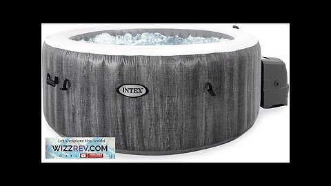 INTEX 28439EP PureSpa Greywood Deluxe Inflatable Spa Set: Includes Energy Efficient Spa Review