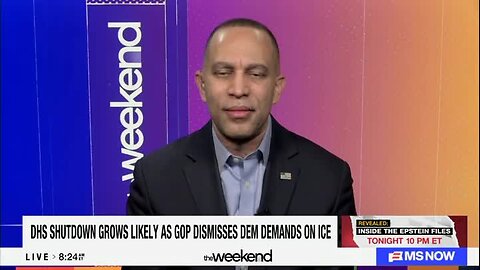 Jeffries on Epstein Files: ‘The Question for the Administration Will Continue To Be, What Are You Hiding from the American People?’