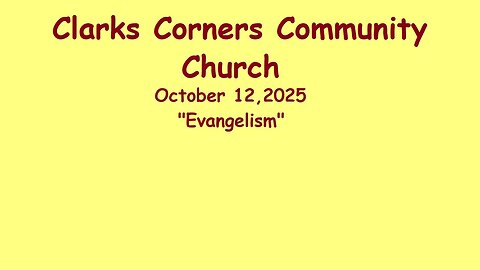 10/12/2025 Evangelism