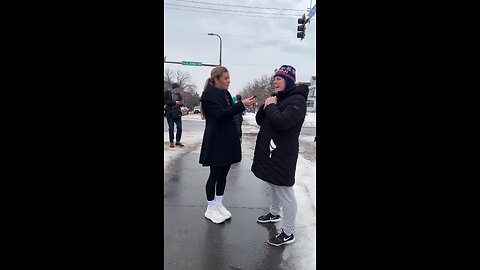 White Liberal Cries at Vigil for Murdered White Mom... Then Apologizes for "White Tears" & Privilege