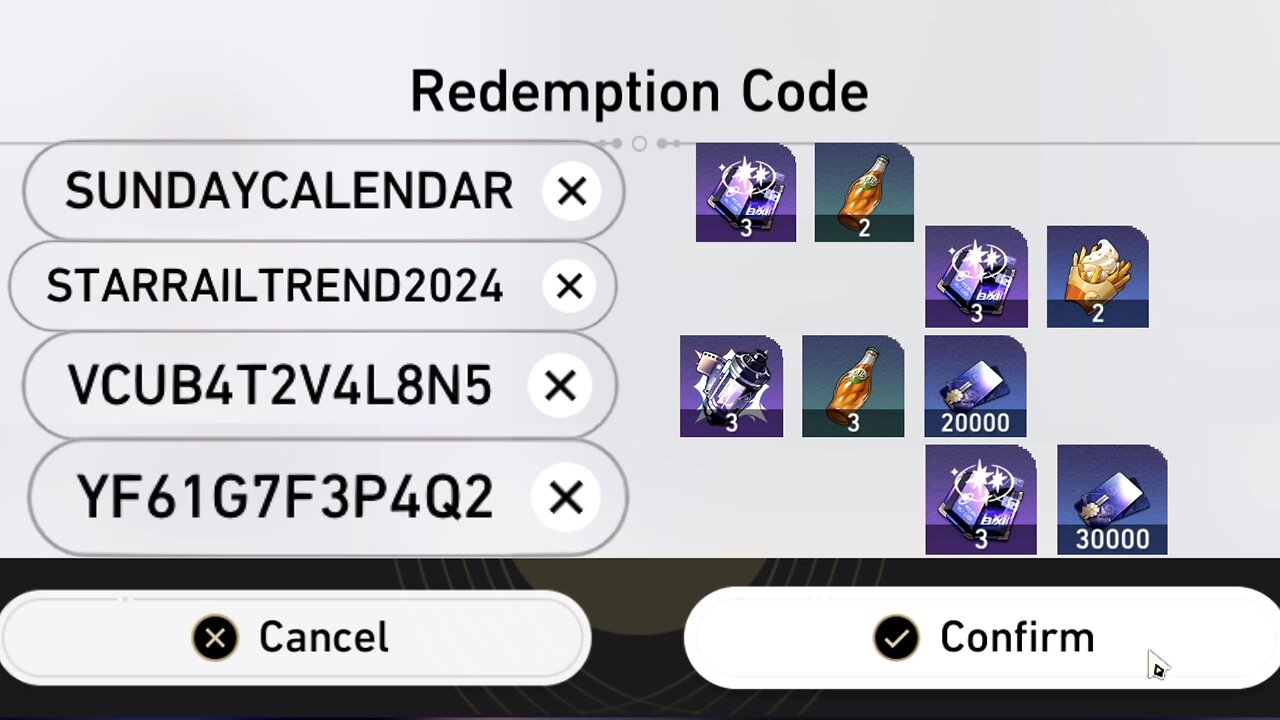 December 25, 2024 ITEM Codes (Honkai: Star Rail)