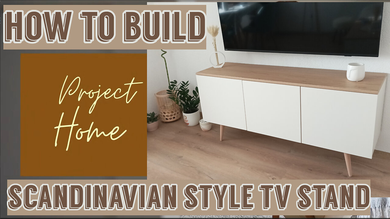 How to Build Scandinavian Style TV stand at Home / How to build Media Console