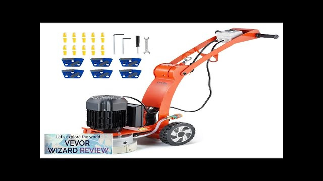 VEVOR Electric Concrete Floor Grinder 10" Walk-Behind Grinder 1.7HP Concrete Floor Polisher Review