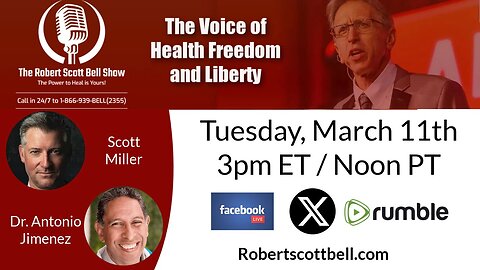 Amish Forced Vaccinations, Scott Miller, THE MOST DANGEROUS MAN IN WASHINGTON, Dr. Antonio Jimenez, Hope4Cancer - The RSB Show 3-11-25