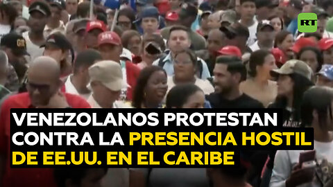 Venezolanos marchan en defensa de la paz y la soberanía frente a las agresiones de EE.UU.