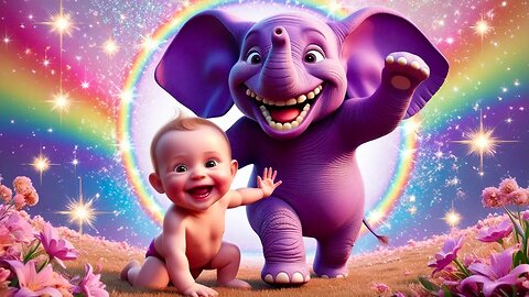 🎭 The Baby & the Purple Prankster | Fun Kids Poem | BabyBlossom 🎭