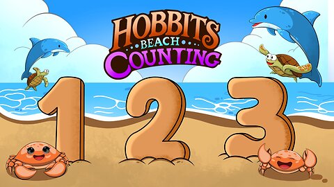 "Hobbit Beach Counting 🏖️✨ | Fun Sandcastle Math for Kids!"