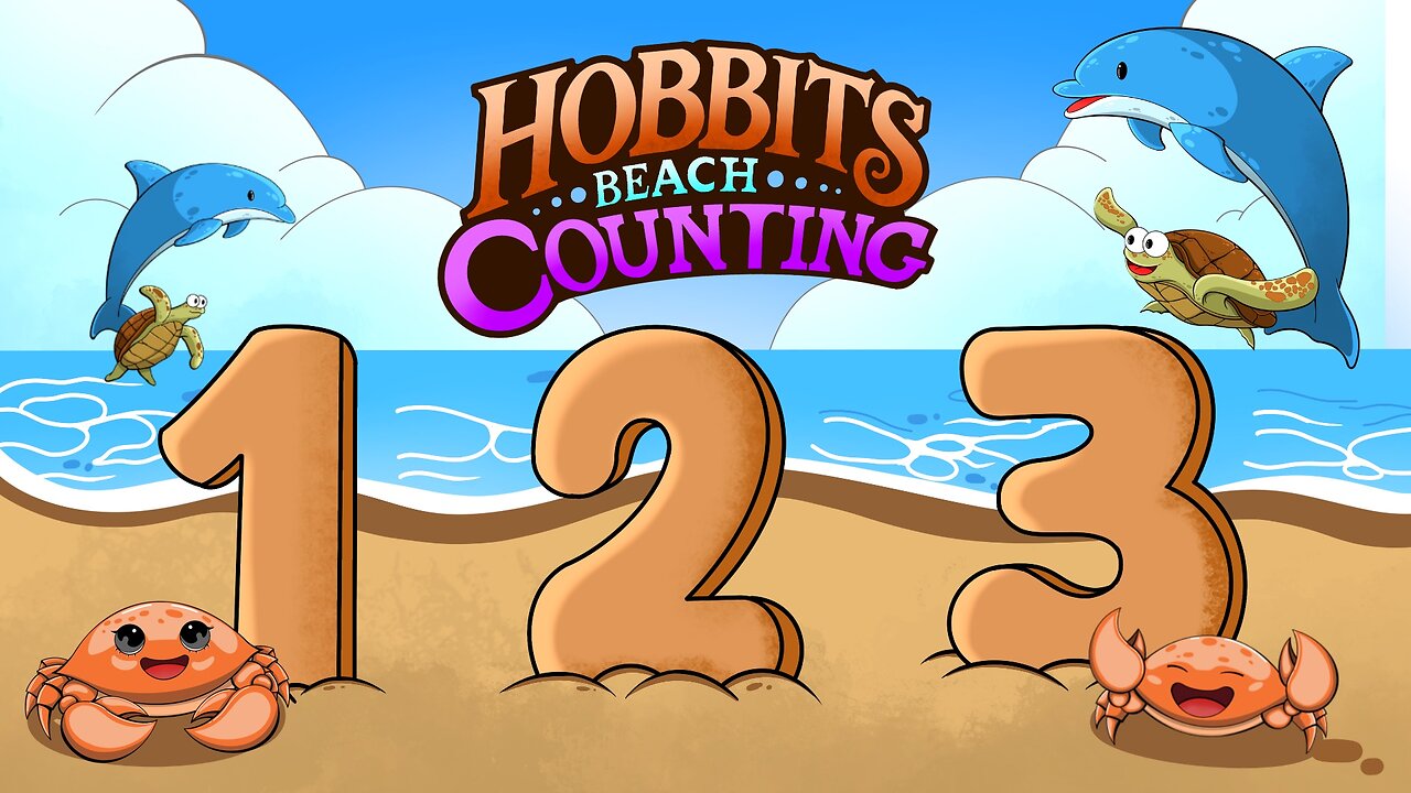 "Hobbit Beach Counting 🏖️✨ | Fun Sandcastle Math for Kids!"